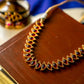 Matte  Finish  small Mango Necklace with Jhumka - 62 B