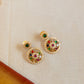 Matte  Finish  TRI Chakra AD &  Navaratna  with stud -64A