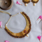 Gold Finish  Chain   Choker  & cluster with  chandbali - 67B