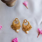 Gold Finish  Chain   Choker  & cluster with  chandbali - 67G