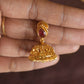 Matte Finish Geometry cutwork lotus, necklace with jhumka