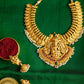 Matte Finish coin Necklace with lakshmi pendant