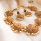 Gold Finish Sequence AD half moon chocker #78