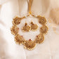 Gold Finish Sequence AD half moon chocker #78