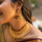 Lakshmi coin,tiny mango high neck bridal chocker
