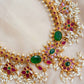 Jumbo guttapuslu & flower pendant rice peral hangings with stud