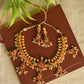 Ruby  stone guttapuslu type 2 with stud and pendant