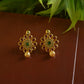 Gold finish - Flower  stud