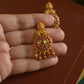 Matte finish- tear drop lakshmi stud  6A