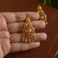 Matte finish-tear drop lakshmi stud -6 B