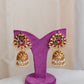 Peacock big stud twin peacock jhumka