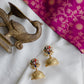 Lotus stud   statement jhumka  4B