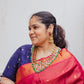 Gold Finish Peacock Nagas Haaram with jhumka