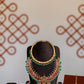 Gold Finish Peacock Nagas Haaram with jhumka