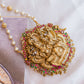 Single layered Pearl With NAGAS MAHA VISHNU LAKSHMI Pendant