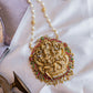 Single layered Pearl With NAGAS MAHA VISHNU LAKSHMI Pendant