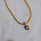 Gold Finish Attigai Mango Pendant with Chain & with stud - Model 1