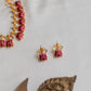 Gold Finish Revers Lotus & Heart Kundan Necklace