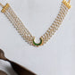 Gold Finish Pearl Beads dainty high neck chocker-14 E