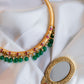 Gold finish hasli  with  Mango Studding