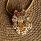 Gold Finish  Chain  with  Gandaberunda Pendant -52E