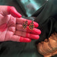 Small Mango motifs stud  - Blue