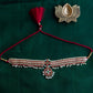 Semi Precious Kemp - Gold Finish  Traditional Attigai necklace