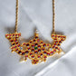 Imitation Kemp long chain -peacock pendant #22