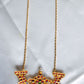 Imitation Kemp long chain -peacock pendant #22