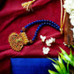 Kemp -crystal  beads with snake  pendant Necklace