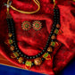 Kemp -  2 layered black beads with kerala type