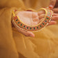 kemp - Gold Finish sequence square type chocker #29
