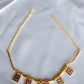 kemp - Gold Finish mangal sutra with  5 square  pendant