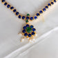 Imitation kemp- Gold finish addigai model flower pendant - 38B