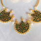 imitation Kemp- 3 pirai pendant green with jhumka -39