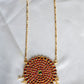 Imitation Kemp Long Chain - Jumbo Chakra Pendant #44