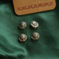 Silver finish durga maatha nose pin - Clip On