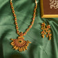Gold Finish Ghunghroo Kemp flower Pendant necklace & Earrings
