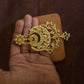 Gold Finish layered chandbali  - Model 2