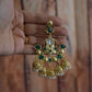 Gold Finish  chandelier jhumka- 19A