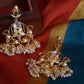 Gold Finish  chandelier jhumka -19B