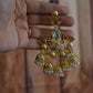 Gold Finish  chandelier jhumka -19B